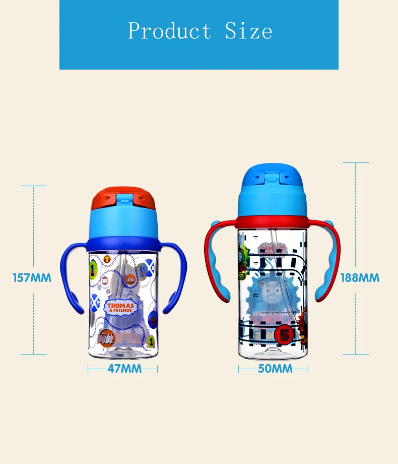 Детская бутылка для холодной воды THOMAS, чашка для малышей 380 мл, 300 мл, новинка, двойная бутылка для холодной воды, многоцветная, на выбор, детская любовь