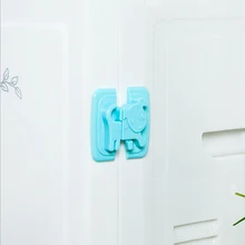 Милая собака безопасный замок холодильника Детские замки ящика безопасности ребенка детей защиты пластиковый замок для шкафа для ребенка