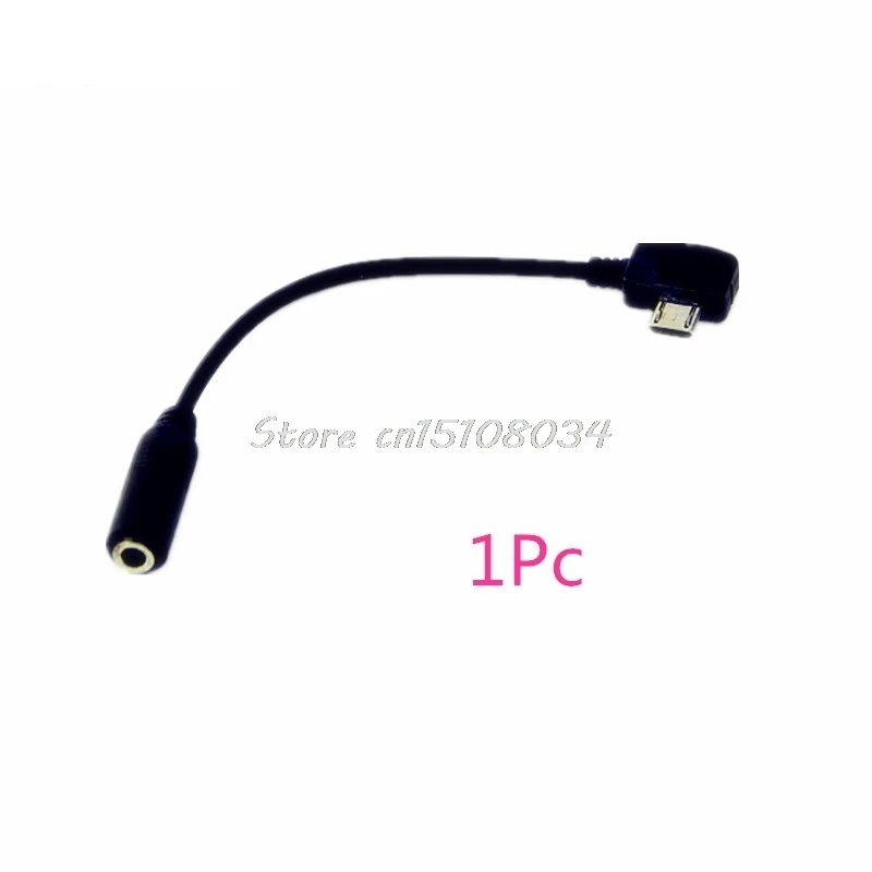 

Micro USB Jack to Headphone 3.5mm Earphone Adapter Socket Audio Cable Black