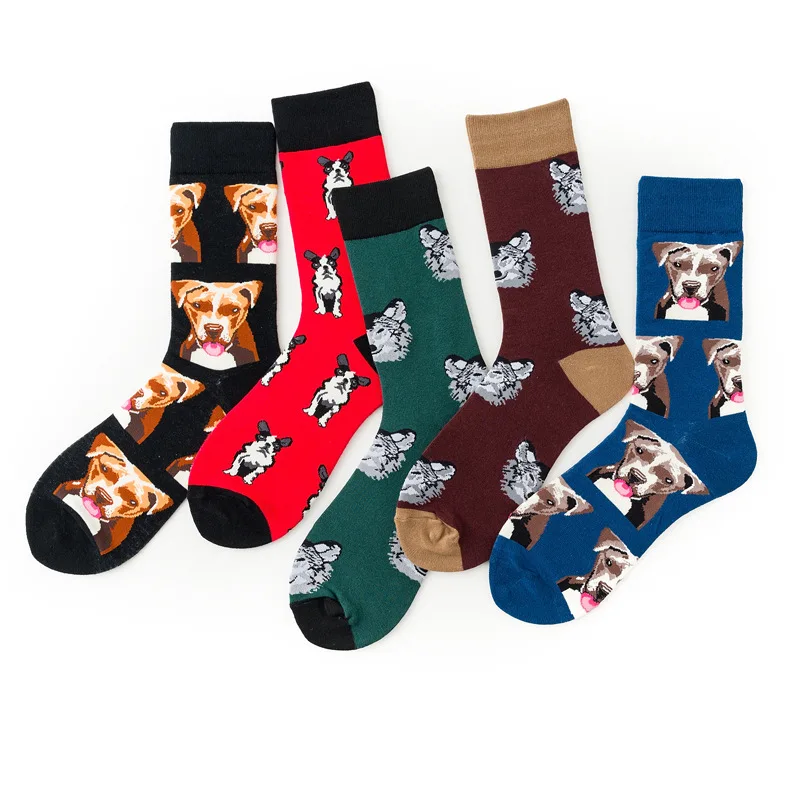 

3D Printing Socks European American Fashion Wind Dog Bird Parrot Rabbit Giraffe Peacock Funny Socks Women 2pcs=1pair