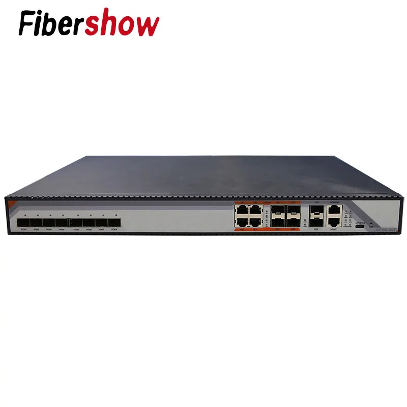 

GPON OLT 8PON ports 8 PON SFP ports GPON OLT without module compatible ONT