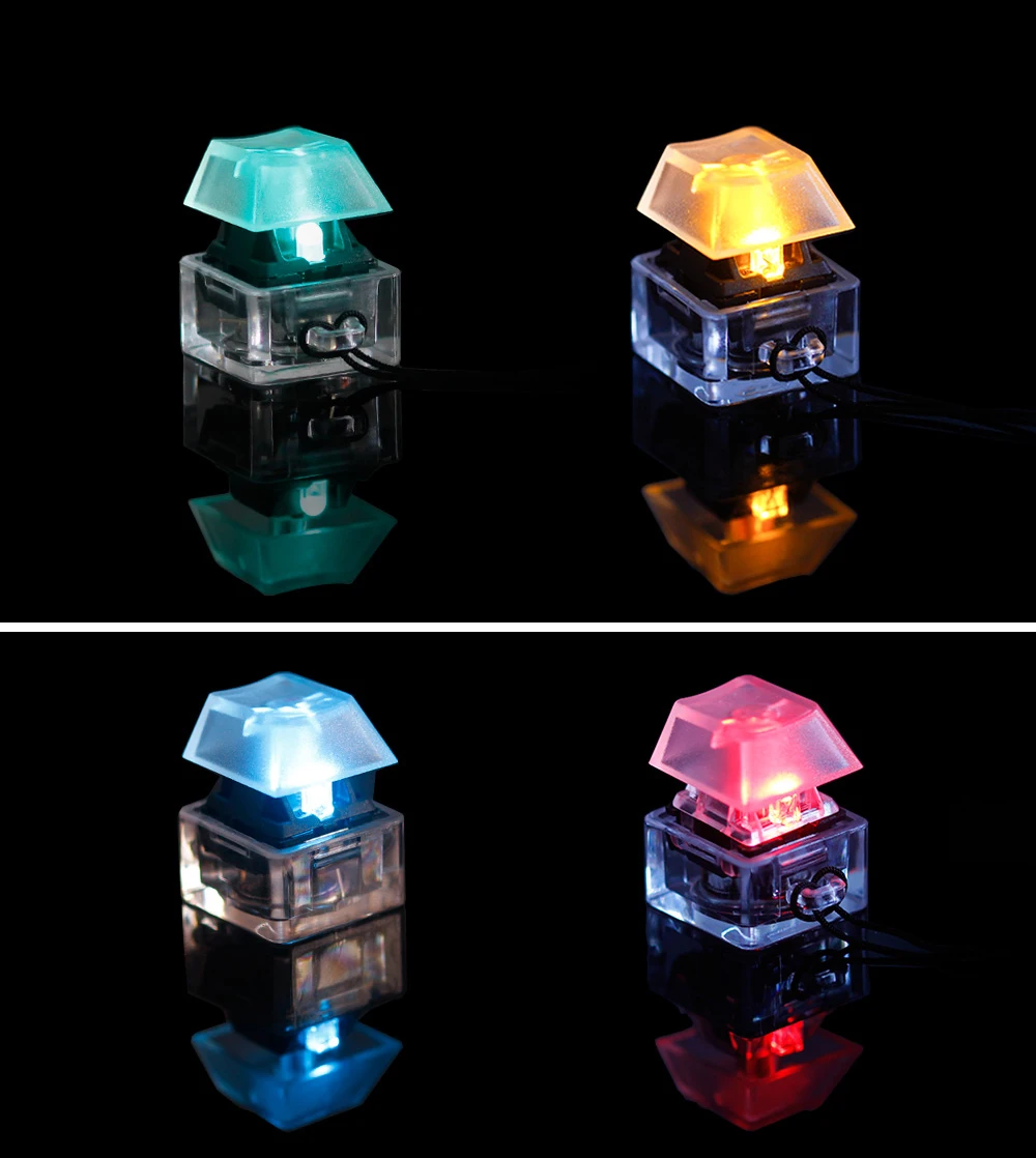 

Transparent Backlight Cherry Switch G Switch Tester With Transparent Key Chain Creative Colorful Switch Tester