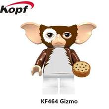 Gremlins Gizmo Figuras Super Heróis Blocos de construção Única Venda Verde Tarja Astro Biznis Gatinho Brinquedos Presente Das Crianças Modelo KF464