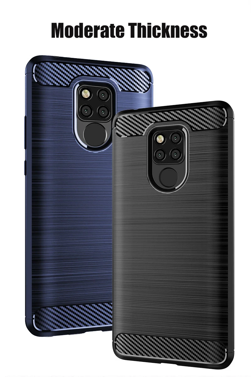 For Huawei Mate 20 Lite Case Armor Carbon Fiber Brushed Soft Cover For Huawei Mate 20 Pro X Mate20 ShockProof Phone Cases Shell (1)