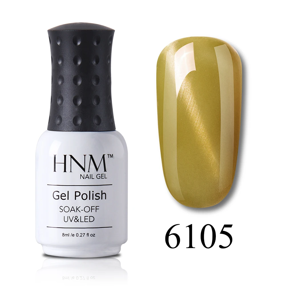 HNM 8 мл кошачий глаз уф гель лак для ногтей светодиодный длинный последний гель для ногтей новейший гибридный гель лак краска гель лак для ногтей - Цвет: 6105