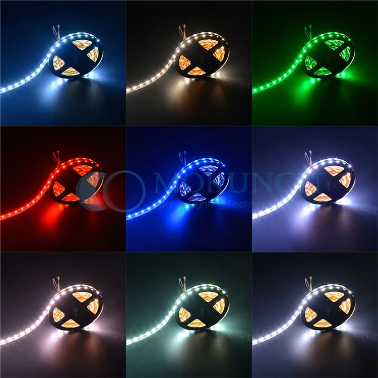 5 м/лот RGBWW цветов в 1 светодиодный чип Светодиодная лента SMD 5050 светильник RGB +