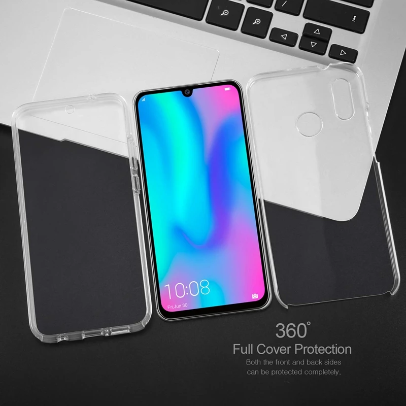 Прозрачный чехол с поворотом на 360 градусов для Huawei P20 P30 P8 Mate 10 20 Lite Pro Nova 3 3i Honor 7S 7A 7C