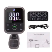 Car Kit MP3 Player Wireless Bluetooth FM Transmitter Radio Adapter Car Charger USB SD Card Reader and Calling Remote Control