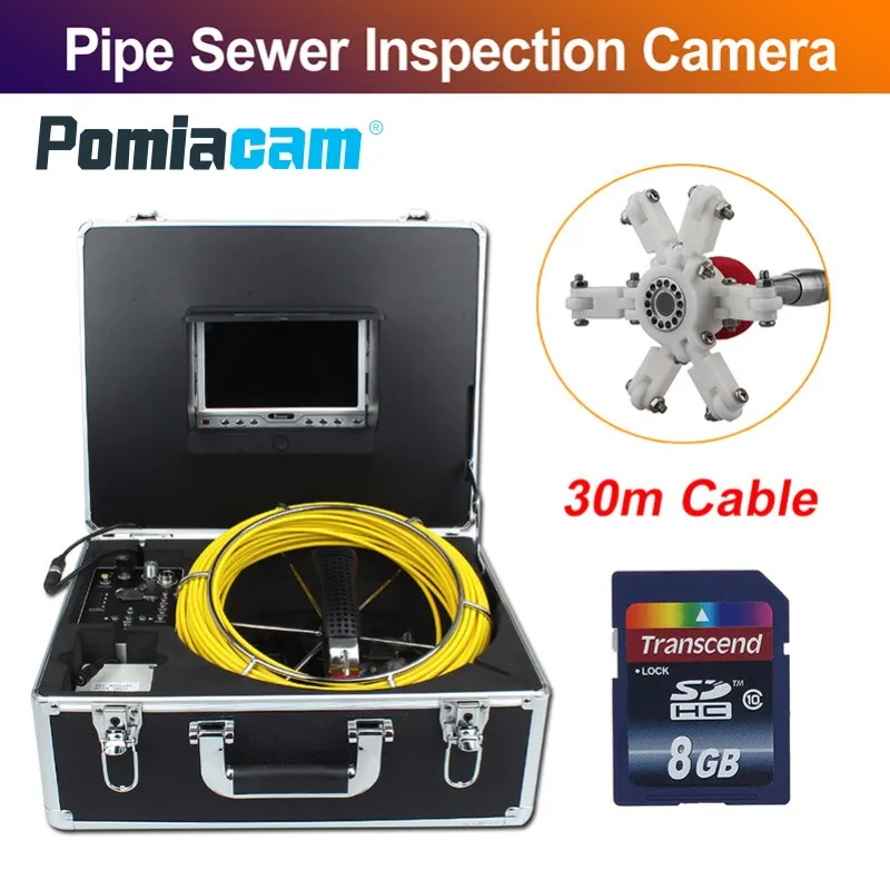 23mm Professional Pipeline Endoscope 30M 98FT Sewer Snake Video Camera 7D1 7 23mm Professional Pipeline Endoscope 30M 98FT Sewer Snake Video Camera 7D1 7