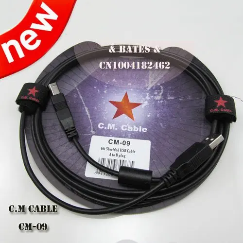 

Аудио кабель 6ft 1,8 м Shieleded USB кабель к B штекер CM-09
