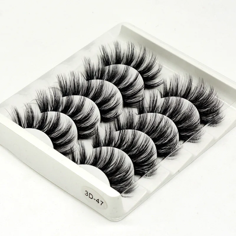 

5 pairs 3D False Eyelashes 2019 NEW Messy Thick Exaggerated Long Fake Eyelashes Stage Romance Makeup Eye Lashes