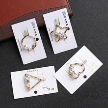 1 шт. новые корейские милые Полые Сердце Звезда Металлические Заколки женские аксессуары для волос имитирование жемчуг кристалл металлические заколки заколка для волос