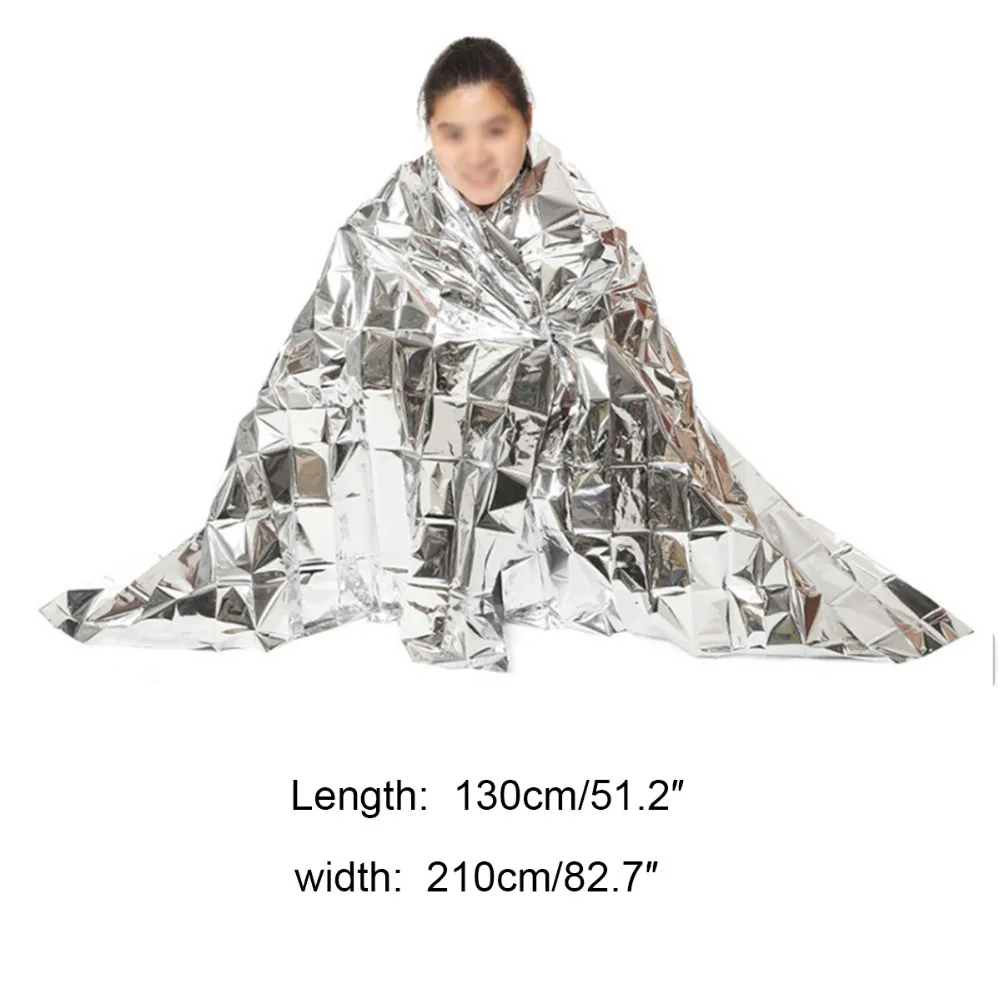 1Pc Outdoor Disposable Emergency Rescue Blanket Survival Foil Thermal