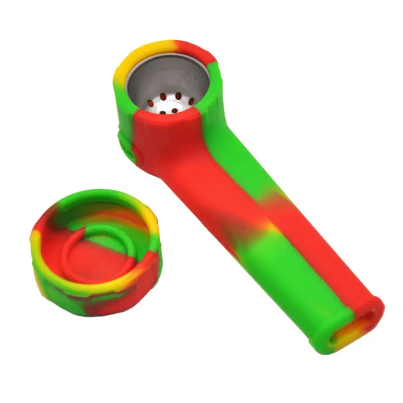 Mini Silicone Tobacco Pipe Environmental Food Grade Silicone Weed