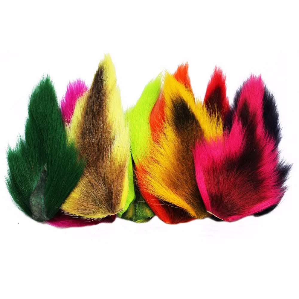 

1 pcs 10 colors Large Northen Bucktails Long Strand Dyed Hair Streamers Deceivers Clousers Bass Jigs Fly Fishing Tying Materials