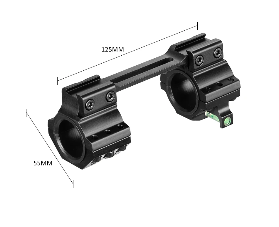 HWZ Tactical 25.4mm 30mm Cantilever Scope Ring Mount With Bubble Level For 20mm