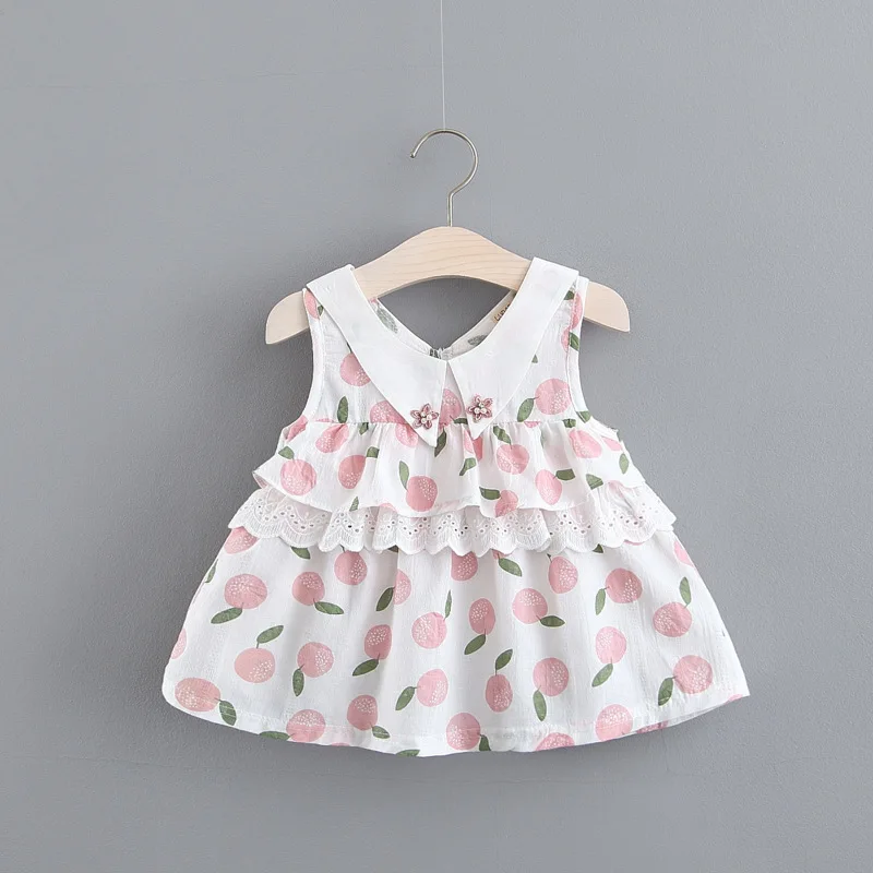 

Sweet Summer Baby Girl Clothes Princess Dress Girls Kids Ruffle Lace Print Party Dresses, Kid's Vestidos Tutu Dress S8866