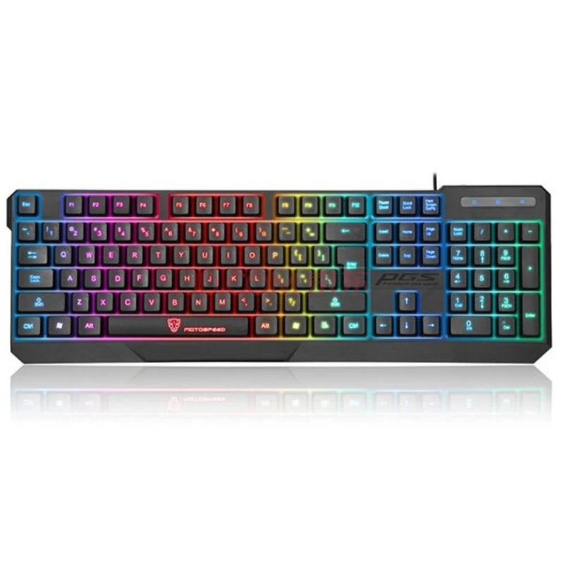 

2017 Hot ABS MotoSpeed K70L Wired Gaming Keyboard Ergonomic design 7 LED color Backlight Teclado USB Powered for Desktop Laptop