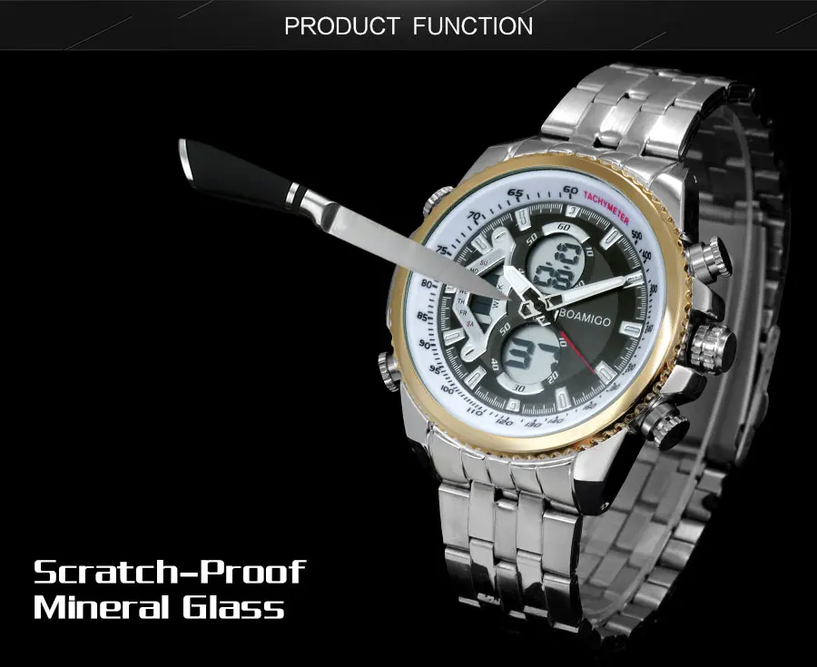 BOAMIGO Dual Display Wristwatches Men Digital Sport Watches Quartz Movement Man Watch Top Brand Luxury Time Module Relogio Uhren (7)