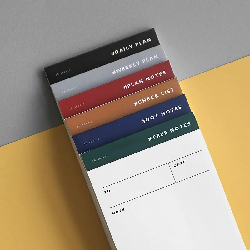 

Coloffice Creative paper memo pad daily planner office desk check list notepad to do list Stationery school office Supplies 1PC