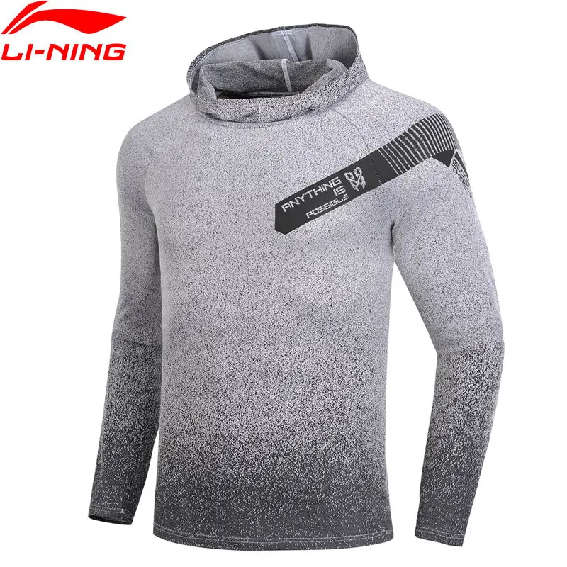 Li-Ning Мужская баскетбольная серия футболки с длинным рукавом облегающие