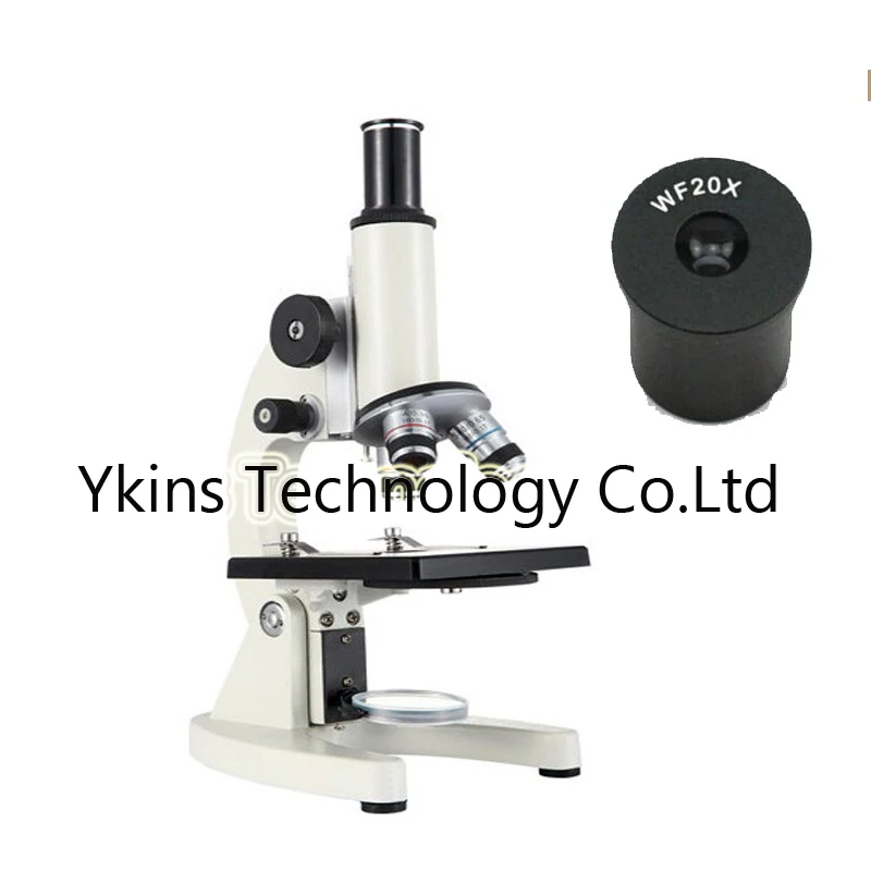 

Monocular microscope WF10X / WF16X / WF20X 40-800X eyepiece home laboratory children's gift slide set
