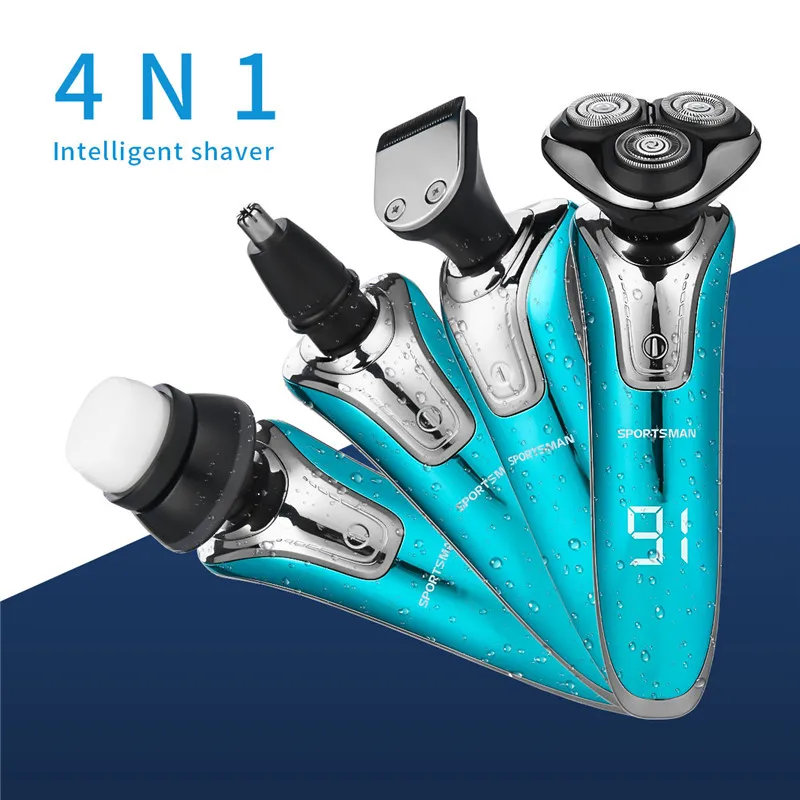 Jual 4 In 1 Basah Kering Mesin Cukur Isi Ulang Alat Cukur Listrik Portabel Listrik Pisau Cukur untuk Pria Jenggot Hidung Telinga Pemangkas grooming Kit Online 4 In 1 Basah Kering Mesin Cukur Isi Ulang Alat Cukur Listrik Portabel Listrik Pisau Cukur untuk Pria Jenggot Hidung Telinga Pemangkas grooming Kit