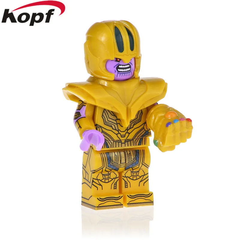 

Single Sale Super Heroes Haekeye War Machin Black Woman Thanos Avengers 4 Black Planther Building Blocks Kids Gift Toys KF1132