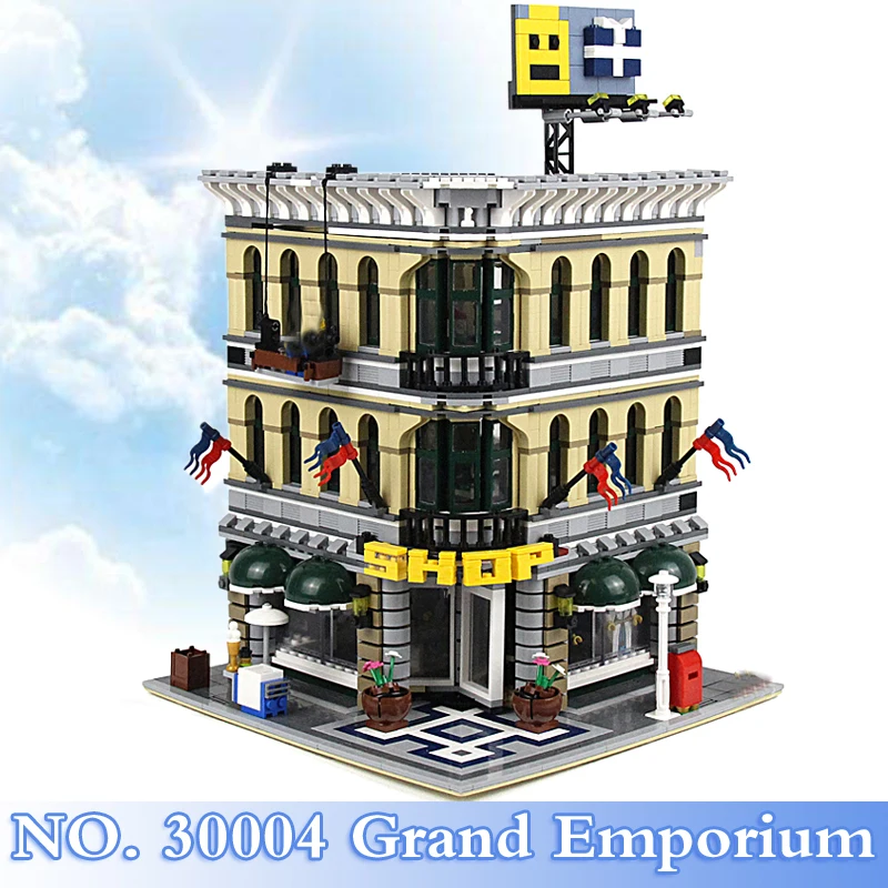

2018 New City Street Series 2182Pcs Grand Emporium Figures Building Blocks Bricks Set Children Toys Model Kits Compatible 10211