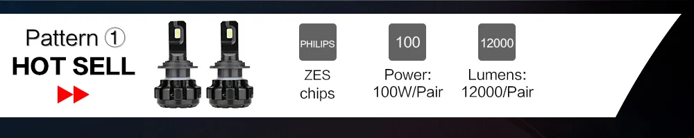 Zdatt H7 светодиодный автомобильный светильник головной светильник мини-лампочки H1 светодиодный H8 H9 H11 9005 HB3 9006 8000LM 60W 12V светодиодный лампы для передних автомобильных мотоциклетные автомобилей