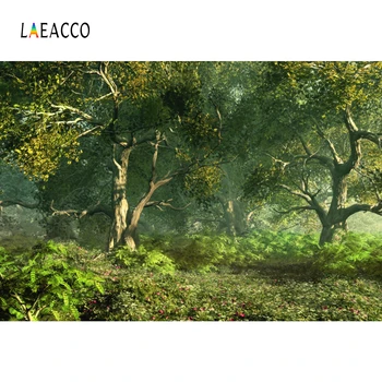 

Laeacco Old Tree Forest Jungle Branch Grass Scenic Photography Backgrounds Customized Photographic Backdrops For Photo Studio