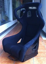 One Lot/2 Pcs Buckets Series Car Seat RAI Carbon Fiber Frame Black Blue Red Alcantara Suede Cloth Racing Car Bucket Seats