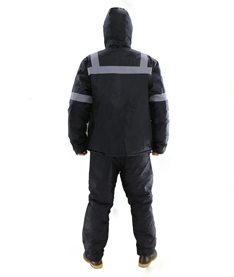 Winter Reflective Safety Jacket Road Traffic Waterproof Windproof Warm Coat Worker Repairman Outdoor Working Protective Clothing (10)