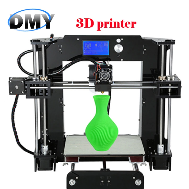 Upgradest Big Size High Precision Reprap Prusa i3 DIY A6 3D Printer Kit with Aluminium Hotbed &1 Roll ABS Filament 16 SD Card