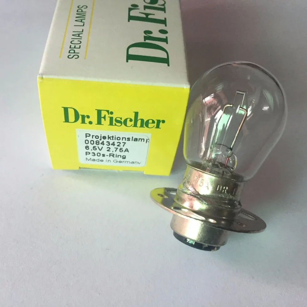 

FREE SHIPPING dr fischer replaces Bausch & Lomb Microscope lamp 00843427 6.5v2.76a P30s-Ring