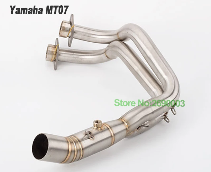 Мотоциклетная MT-07, полная выхлопная система Akrapovic, глушитель, выхлопная труба, без шнуровки, MT07 для Yamaha MT07 FZ07- XSR700 DB Killer - Цвет: MT07
