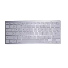 QUWIND German Keyboard Bluetooth Wireless Keyboard for iPad PC Notebook Laptops for ios and Android White
