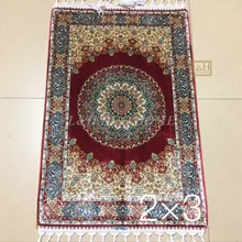 2'x3 230 линии ручной работы Шелковый Восточный персидских Ковры ручной ковер из шелка для украшения дома