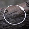 10pcs High Quality Metal Wire Ring Keychain  Stainless Steel Wire Rope Creative carabiner Keys hanging Cable outdoor  EDC Tools ► Photo 3/6