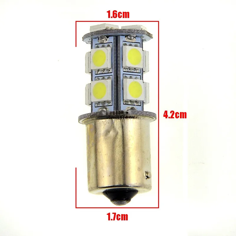 10 шт. P21W BA15s 1156 5050 SMD 13 светодиодные лампы для автомобильных фар(источник света авто тормоз заднего хода указатели поворота и габаритных огней лампочки DC12V S25