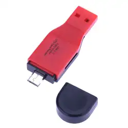2 в 1 Многофункциональный smart card reader OTG USB 2.0 Micro SD TF SD CF 480 Мбит/с универсальное устройство чтения карт для смартфона ПК компьютер