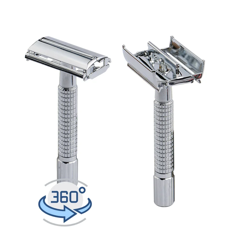 HAWARD Razor Men s Classic Manual Safety Razor Zinc Alloy Double Edge Butterfly Safety Shaver 10 3