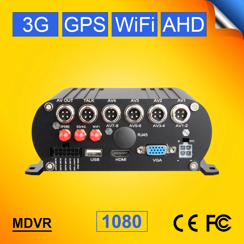 Мобильный видеорегистратор 1080P AHD 4 канала 3G GPS Wi Fi жесткий диск M Dvr система