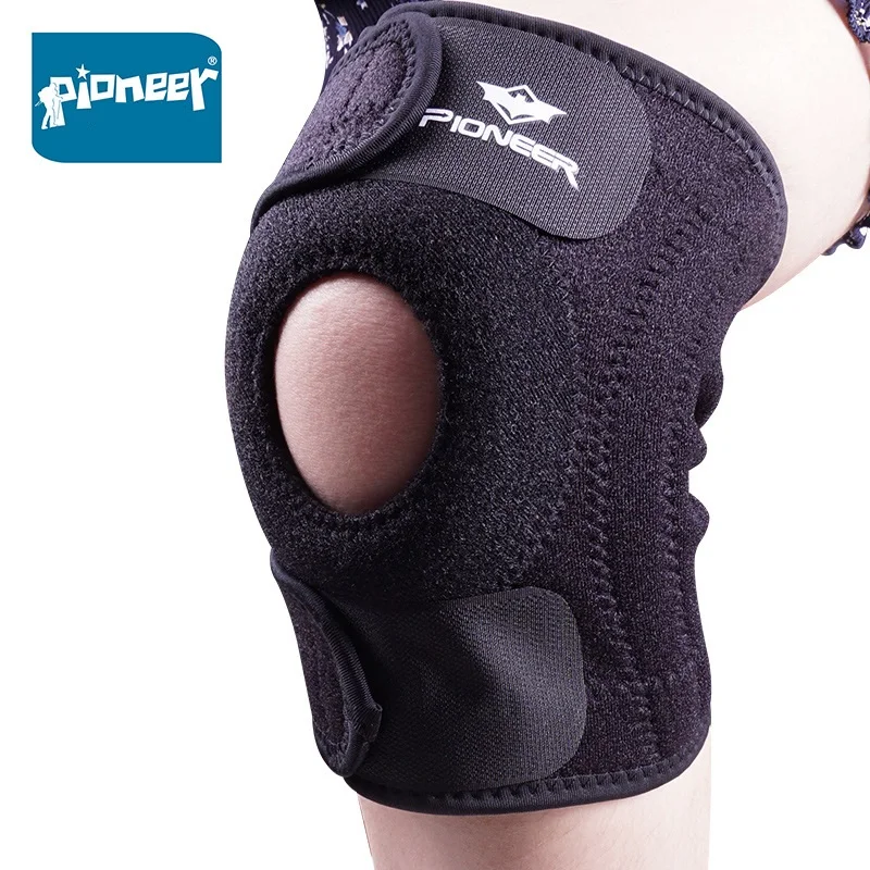 Pioneer 4 Spring Adjustable Knee Pad Support Protector for Outdoor Hiking Climbing