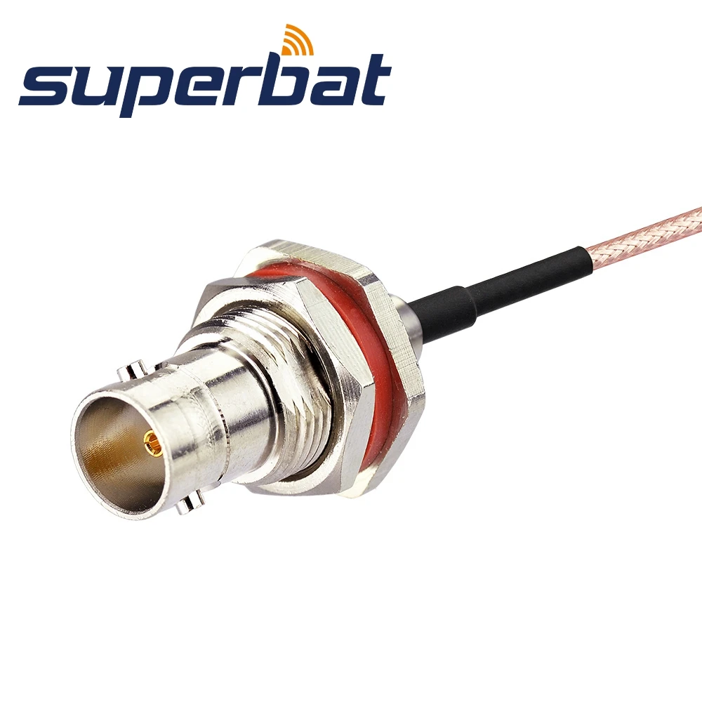 Superbat BNC штекер в гнездо гайка переборка обжимной РЧ коаксиальный кабель для RG316 15