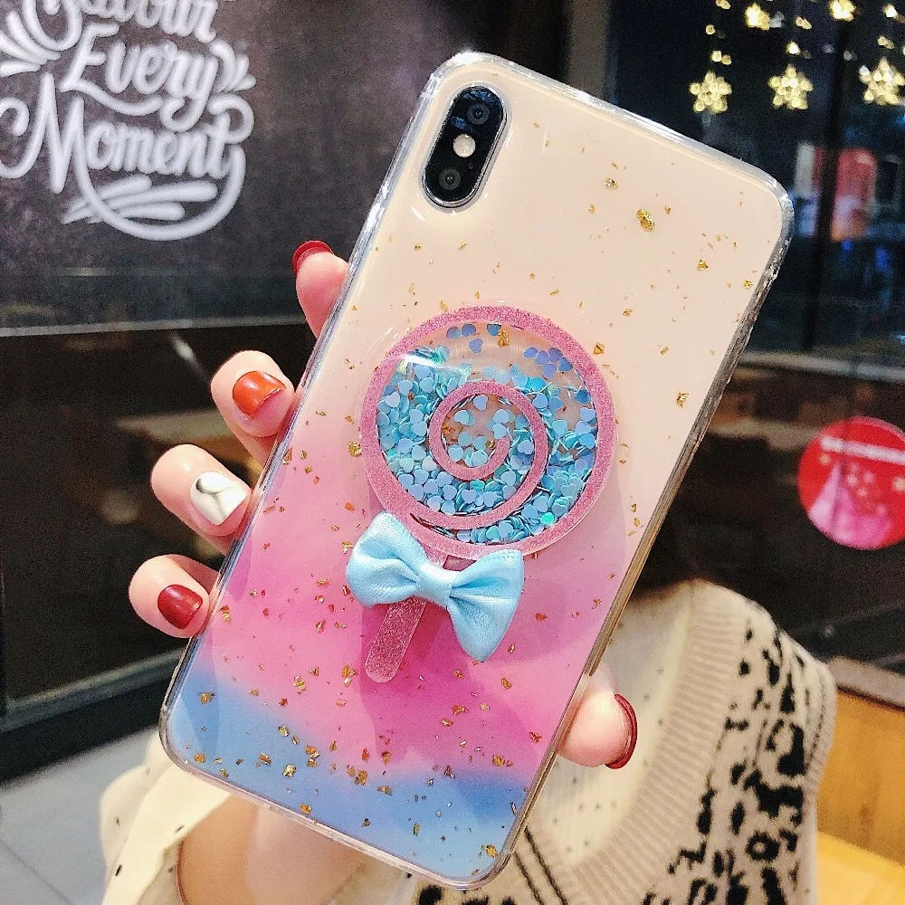 

INS super fashion simple cutephone case For iphone Xs max Xr Xs X 6 6s 7 8 plus cute candy mobile dynamic star protector