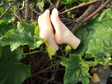 Free shipping!Silicone Female Fake Foot,Inner-Bone Inside,Toe Move Freely,Feet Model,Shoe Model