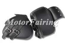 New PU Leather Motorcycle Luggage Saddle Bags Rider Motorbike cruiser tool bag SaddleBags for motor bike