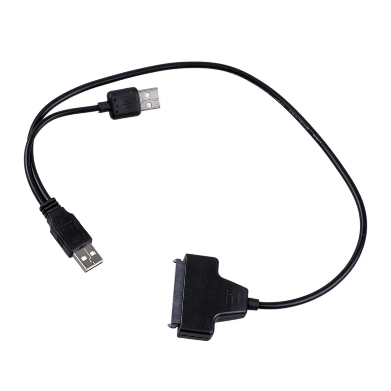 USB 2 0 для SATA Serial ATA 15 + 7 22P Кабель-адаптер 5 &quotHDD жесткого диска ноутбука |