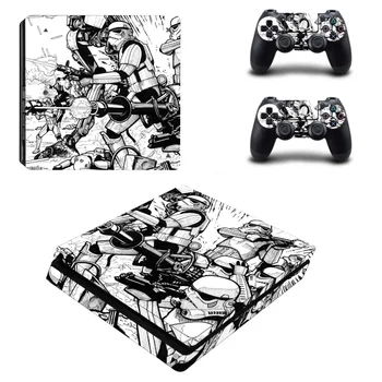 

Film Star Wars PS4 Slim Skin Sticker Decal Vinyl for Playstation 4 Console and 2 Controllers PS4 Slim Skin Sticker